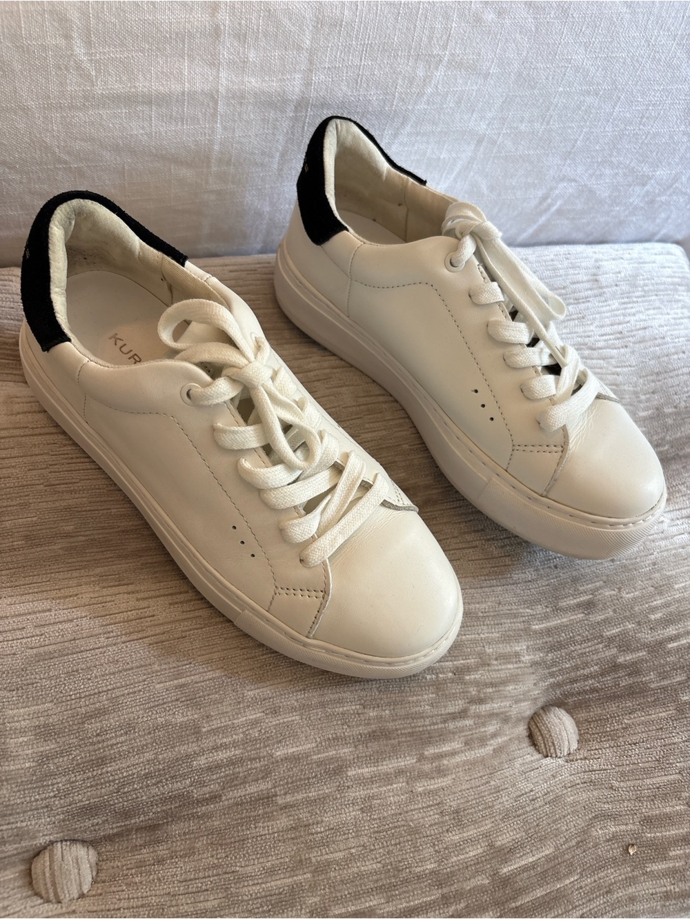 Kurt Geiger white leather sneakers